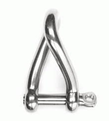 D Shackle Twisted  M8